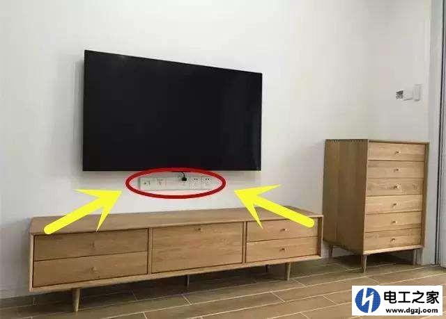 电视墙插座布置设计图